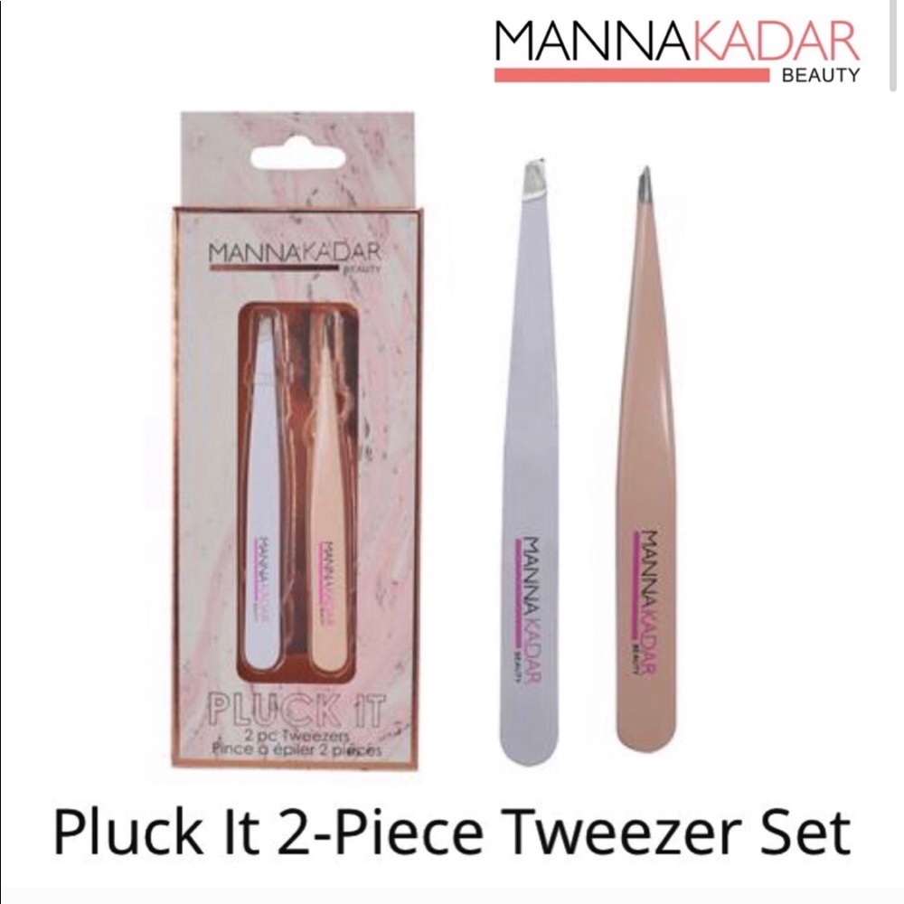🆕Manna Kadar Beauty - Pluck It - 2 Piece Tweezers
